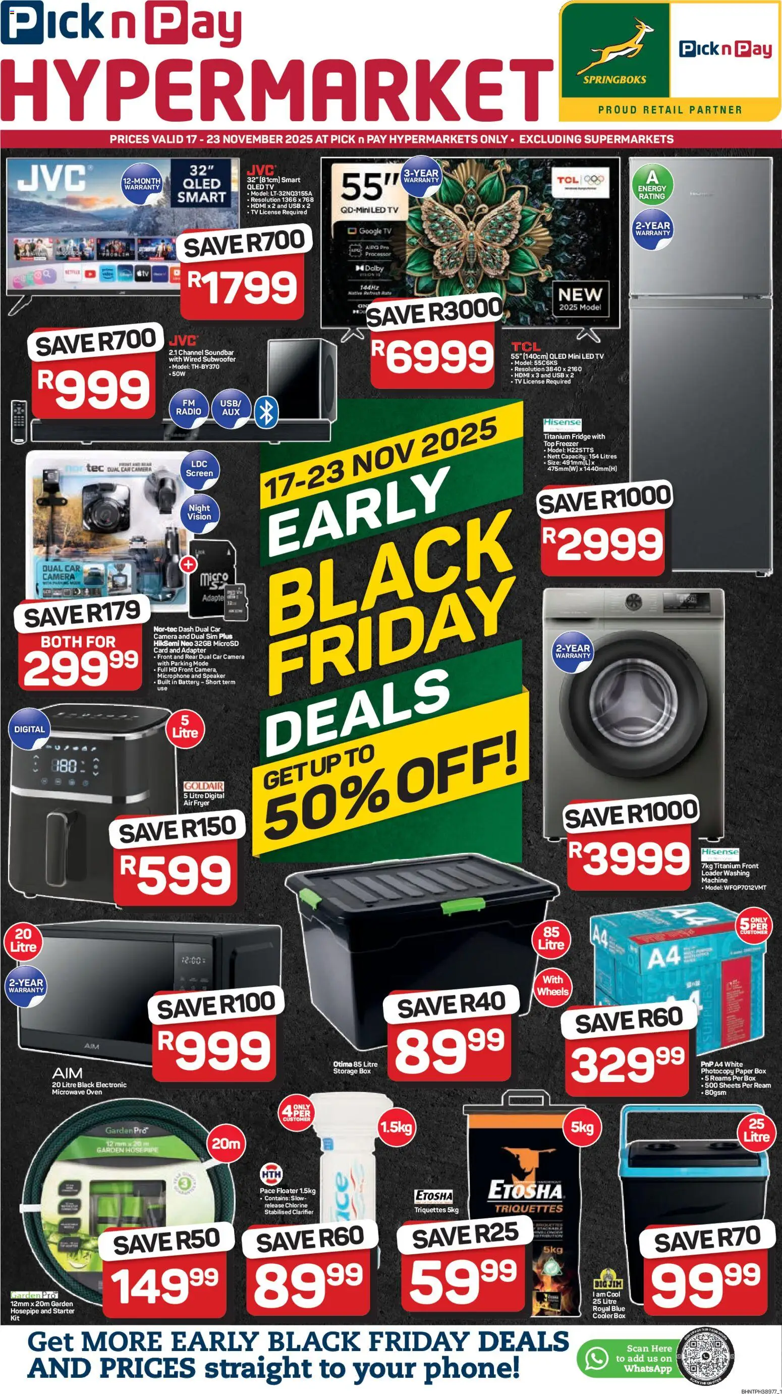 Pick n Pay Black Friday - page 1- valid from 17/11/2025