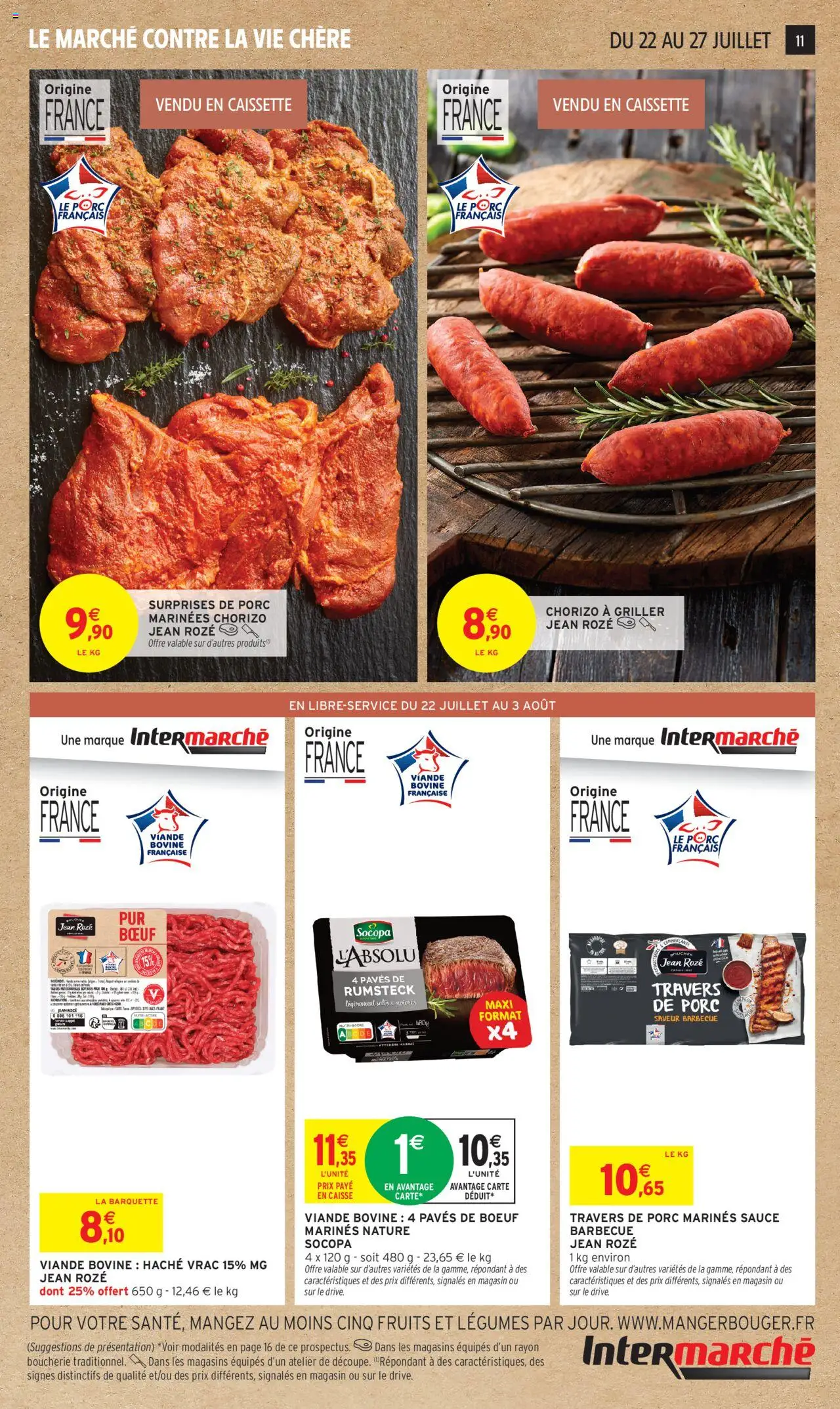 Intermarché catalogue semaine 29 - page 11 - valable à partir du 22/07/2025
