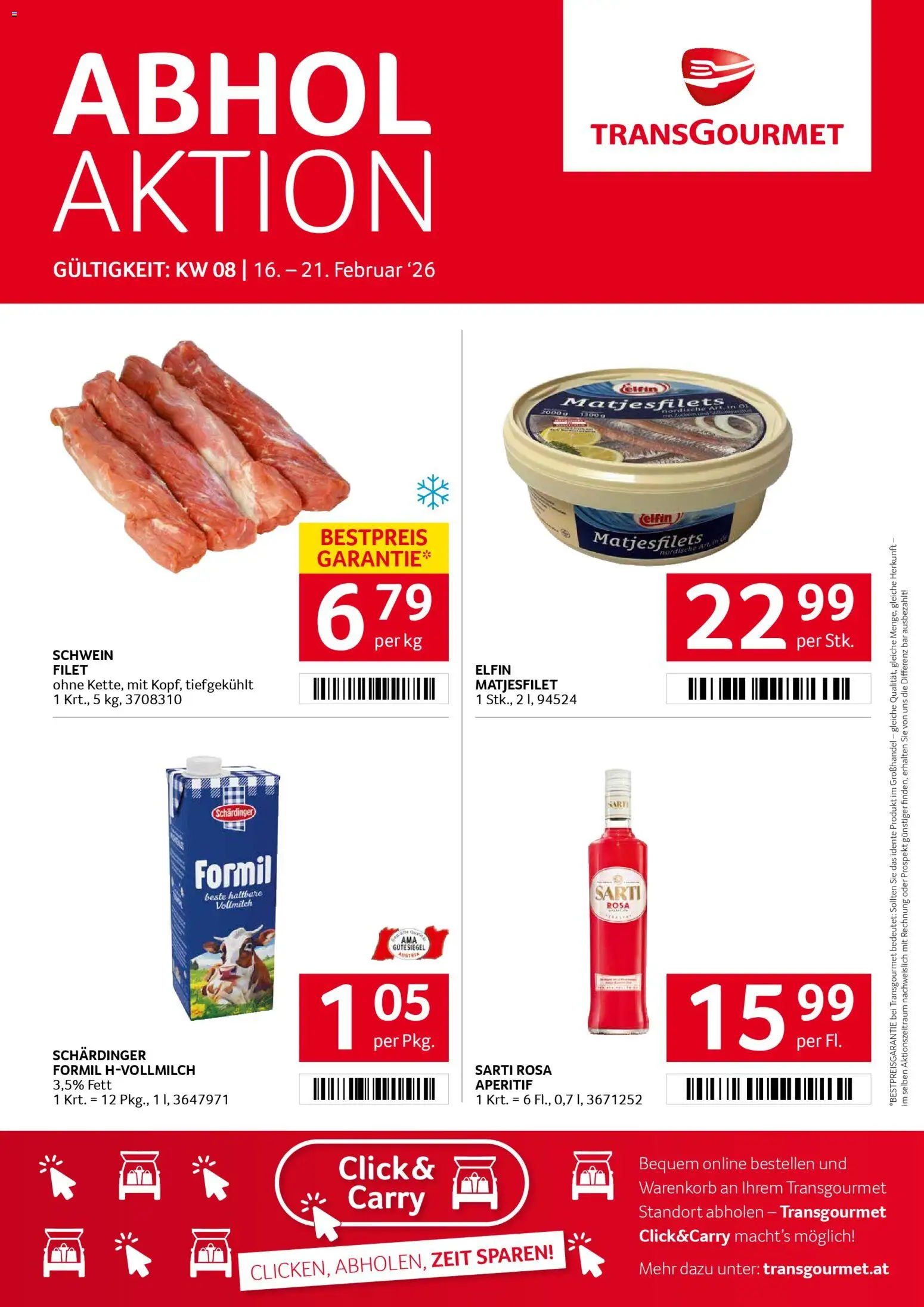 Transgourmet Flugblatt - Seite 1- gültig ab 16.02.2026
