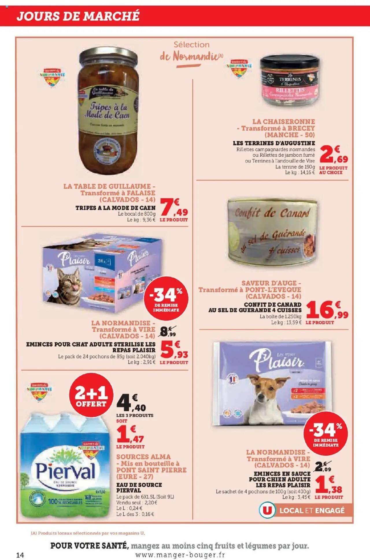 U Express - Engagés pour soutenir nos partenaires locaux Normandie - page 14 - valable à partir du 08/07/2025