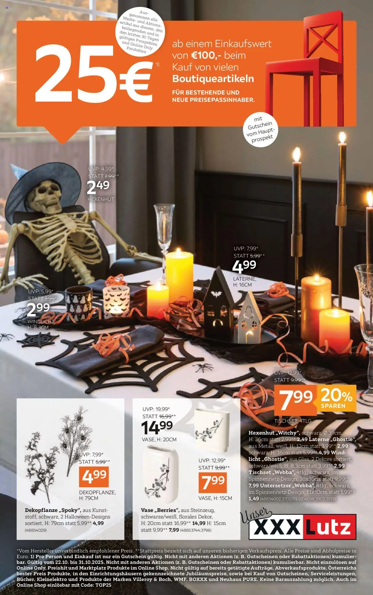 XXXLutz Boutiqueartikeln - Seite 1- gültig ab 21.10.2025
