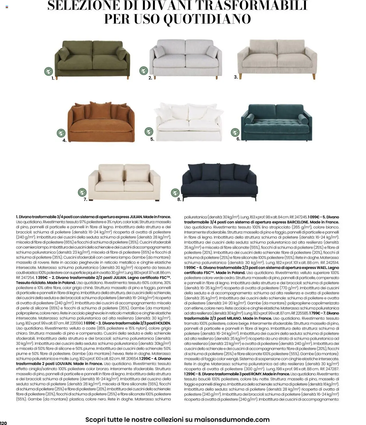 Volantino Maisons du Monde	 - pagina 120 - valido dal 27/08/2025