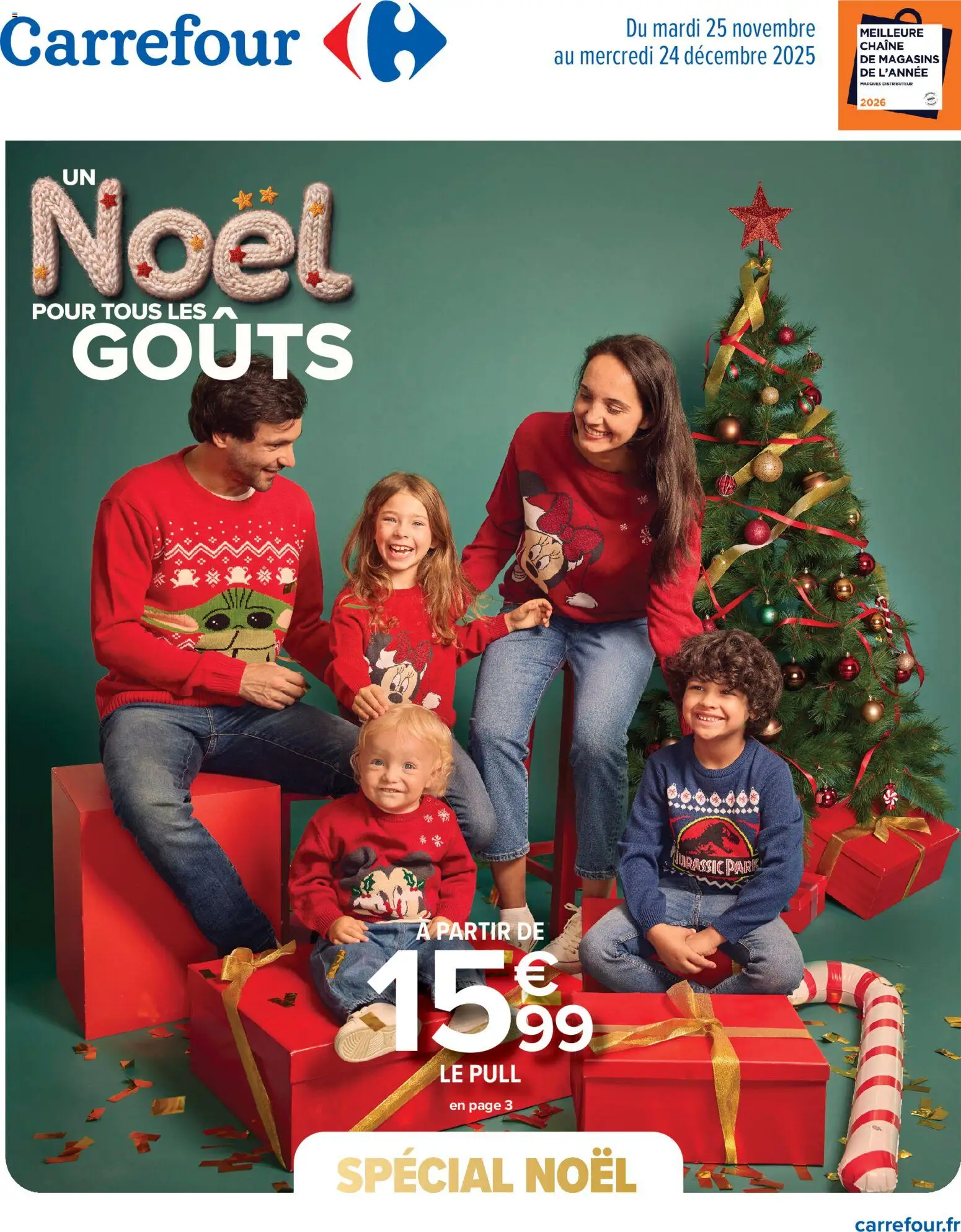 Carrefour Un noël pour tous les goûts - page 1 - valable à partir du 25/11/2025