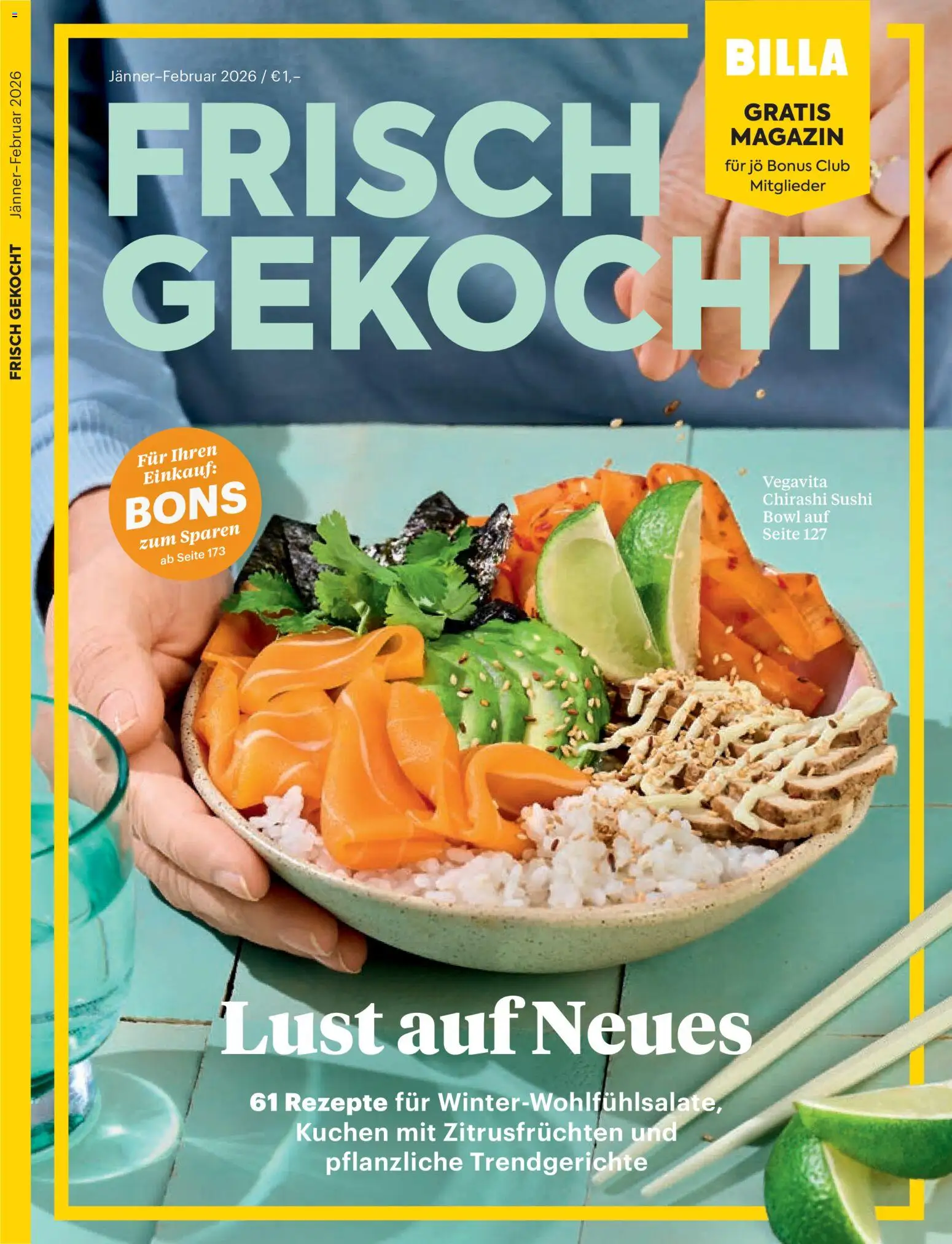 Billa AT - Frisch Gekocht Magazin - 1oldal - érvényes 2026.01.01.-tól