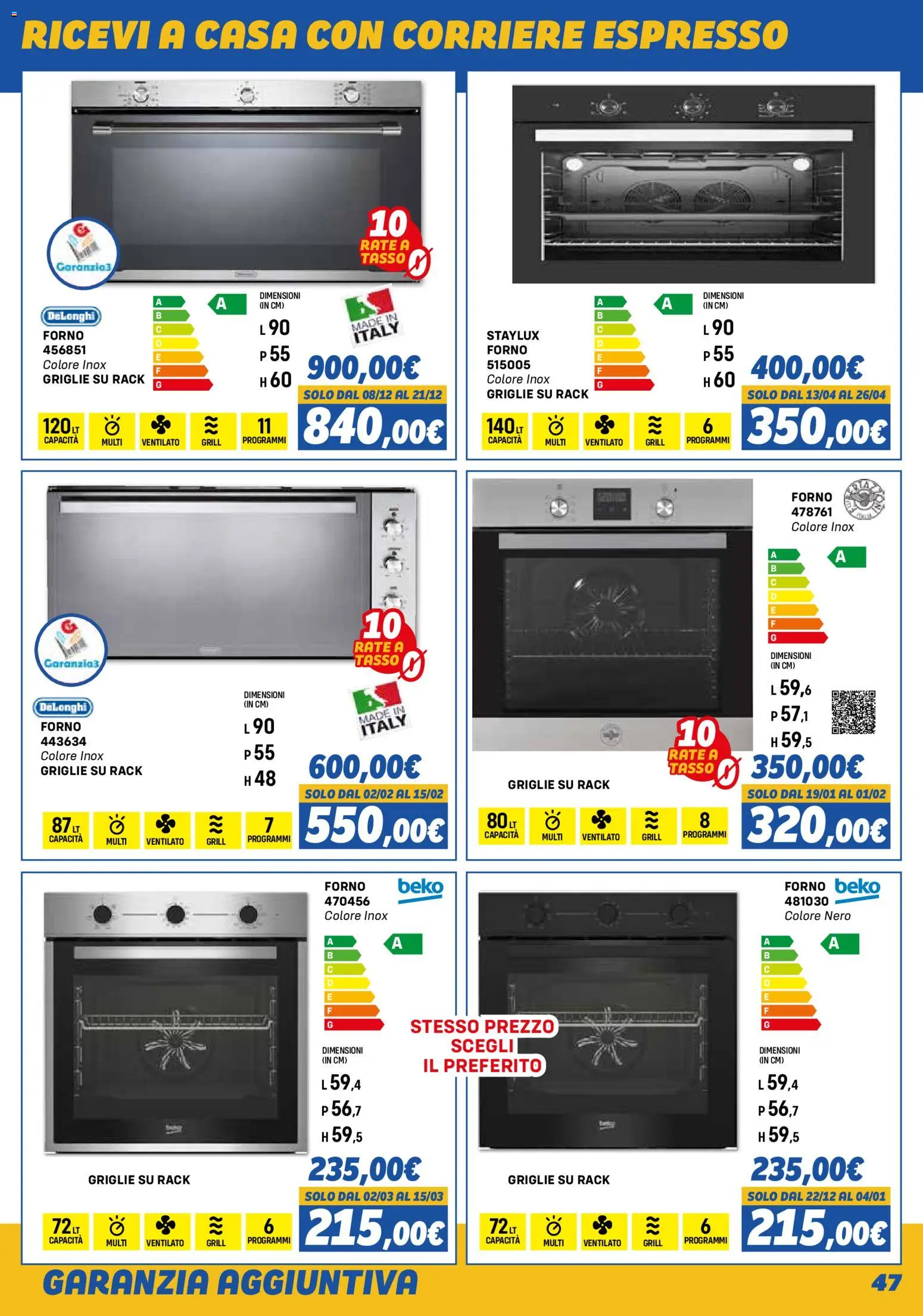 Orizzonte Elettrodomestici catalogo - pagina 47 - valido dal 01/11/2025