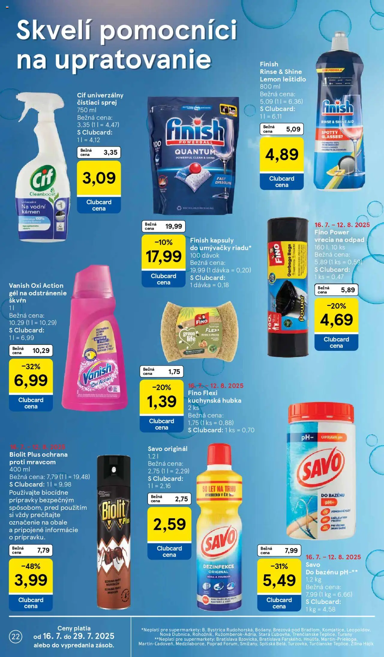Tesco Supermarket - leták - strana 22- platný od 16.07.2025