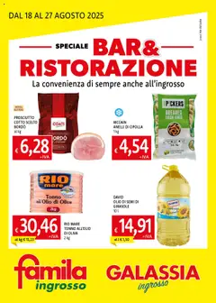 Anteprima Galassia Bar & Ristorazione catalogo valida dal 18/08/2025
