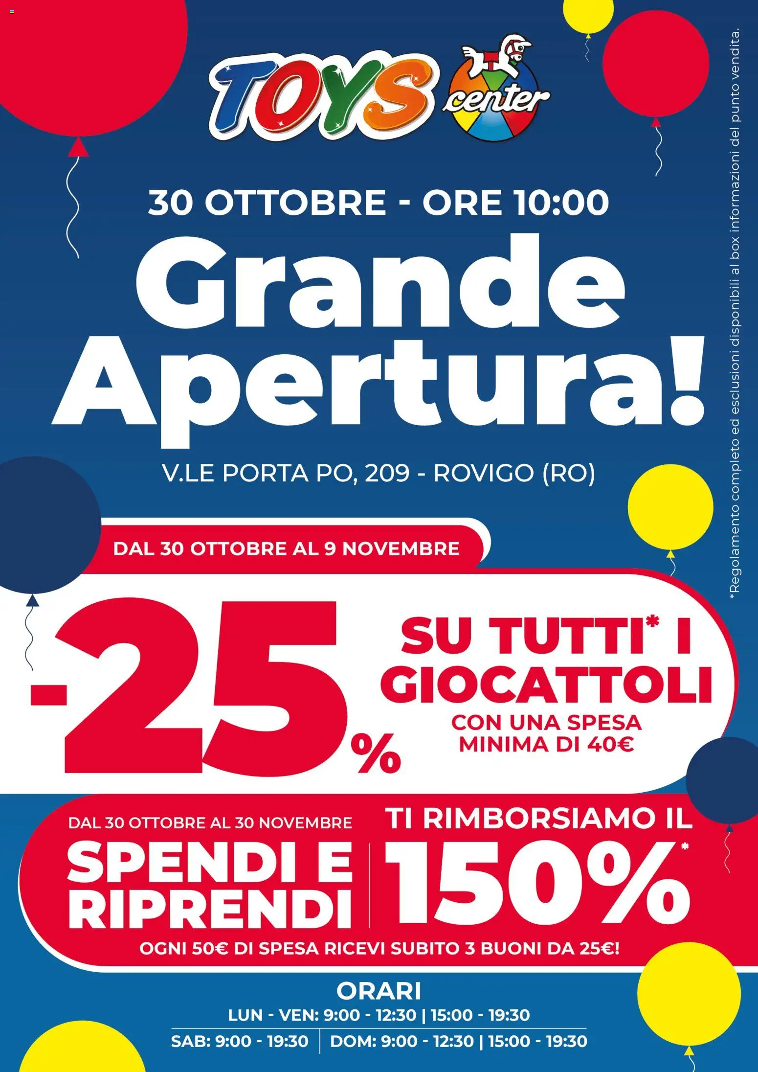 Toys Center Nuova Apertura Rovigo catalogo - pagina 1 - valido dal 30/10/2025