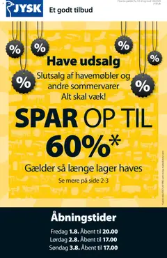 Forhåndsvisning JYSK - Tilbudsavis gyldig fra 01/08/2025