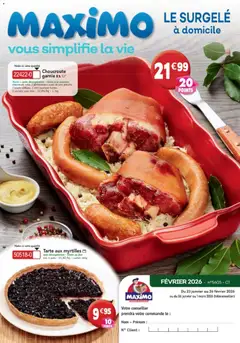 Aperçu Maximo catalogue valable à partir du 23/01/2026