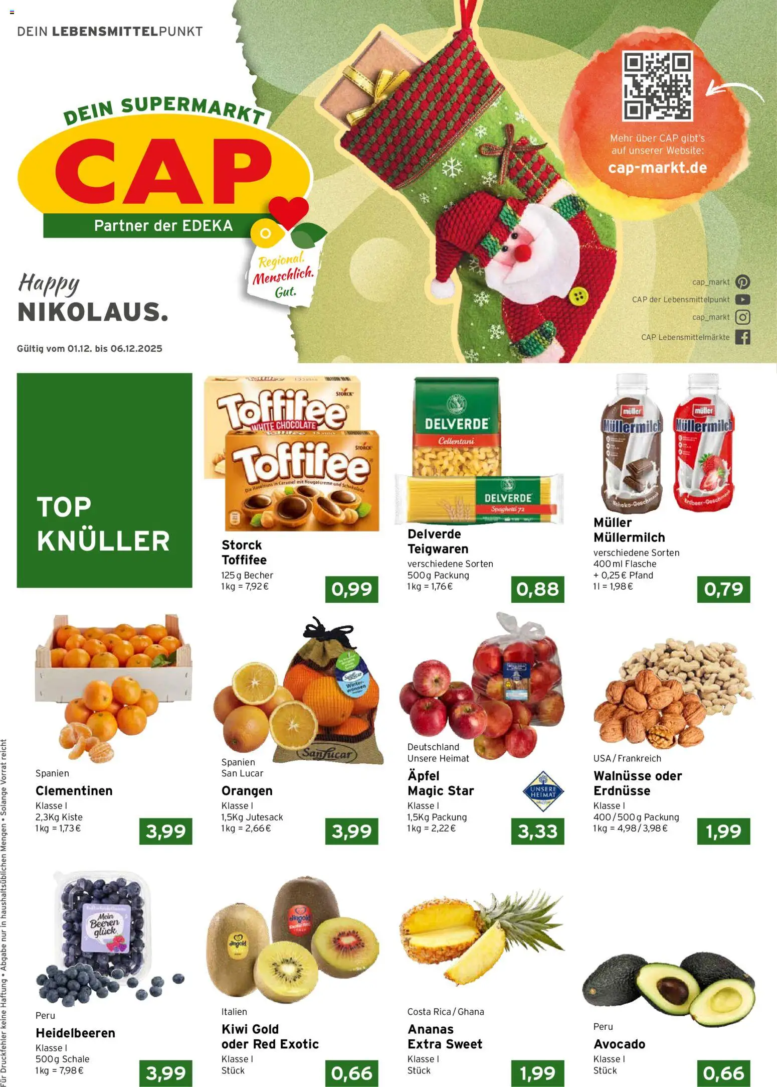 CAP Markt Prospekt - Seite 1 - gültig ab 01.12.2025
