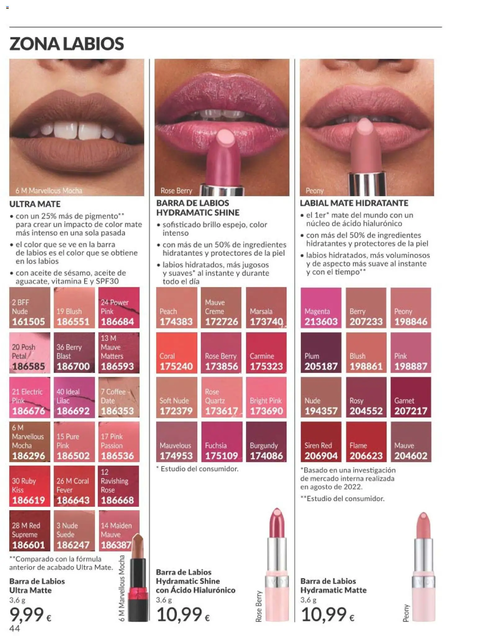 Catálogo AVON campaña 4 - Página de 44 - Válido desde 01/04/2026