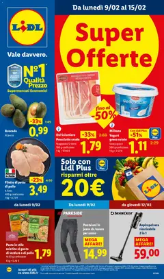 Anteprima Volantino Lidl	 valida dal 09/02/2026