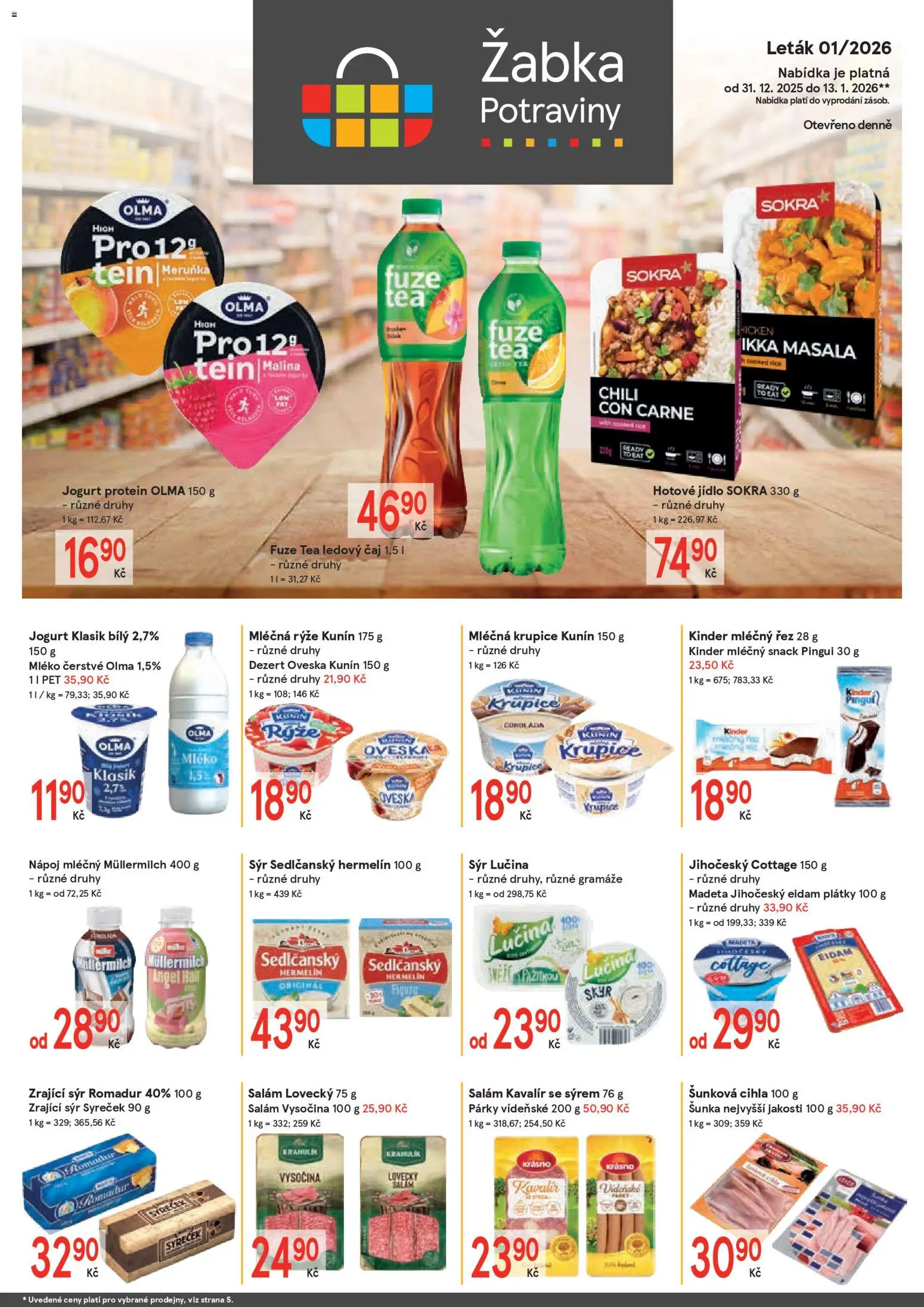 Žabka leták - strana 1- platný od 31.12.2025