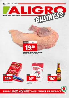 Vorschau Aligro Aktionen Business Chavannes, Matran, Genève, Sion gültig ab 03.11.2025