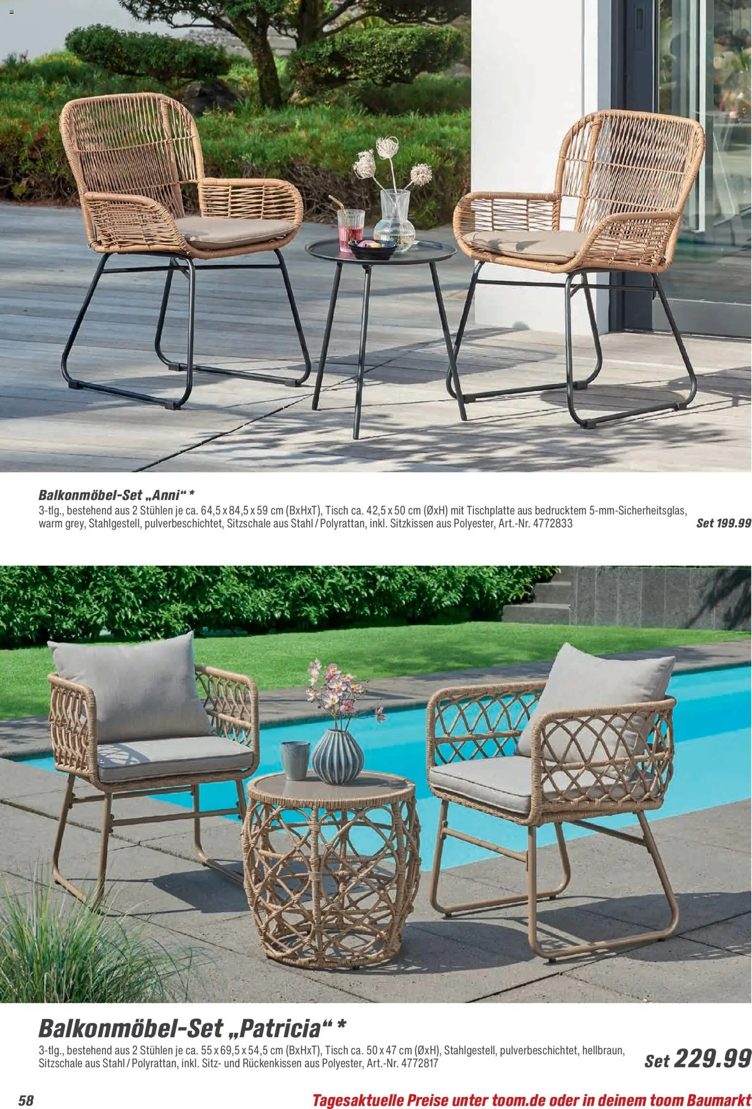 Toom Baumarkt  Gartenmöbel & Solar-Leuchten 2026 - Seite 58 - gültig ab 01.01.2026