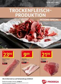 Vorschau Prodega Aktionen Trockenfleisch-Produktion gültig ab 13.10.2025