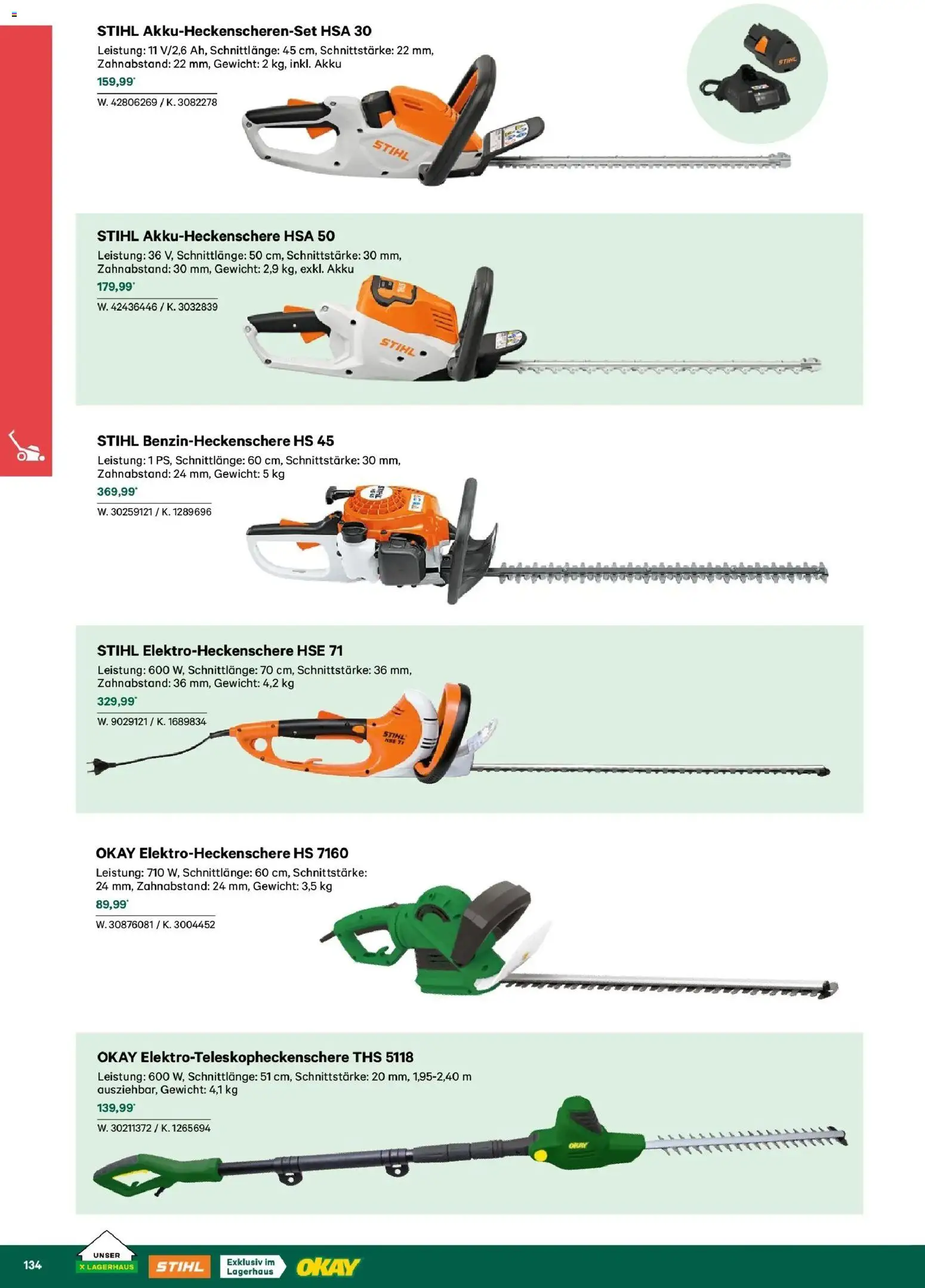 Lagerhaus Garten & Freizeit Katalog 2026 - Wien, Innsbruck - page 134- valid from 01.03.2026
