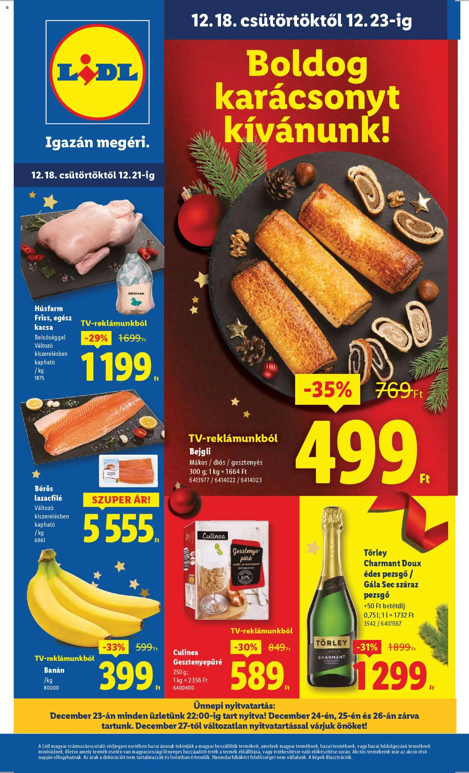 Lidl Akciós újság - 1oldal - érvényes 2025.12.18.-tól