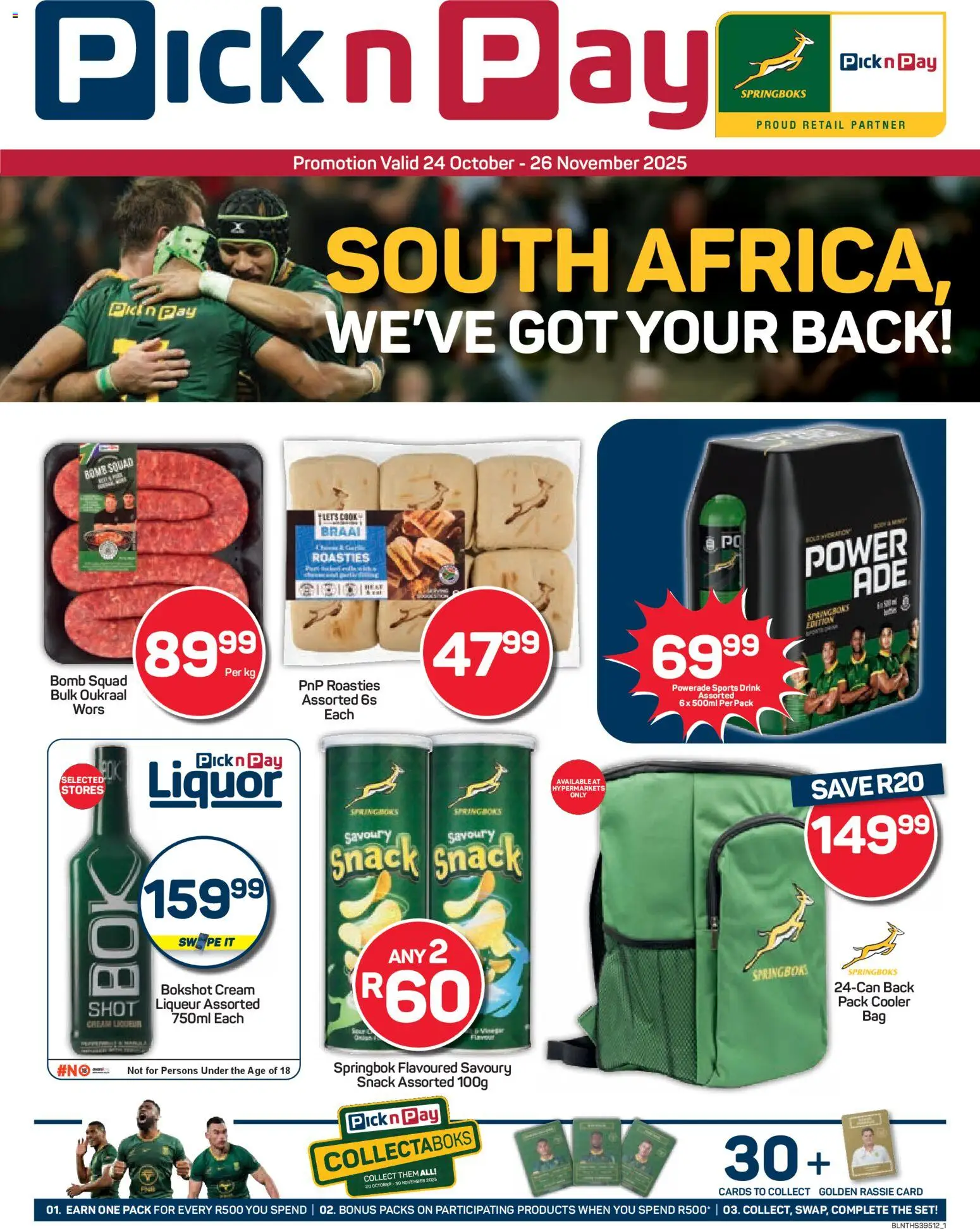 Pick n Pay - Rugby Specials - page 1- valid from 24/10/2025