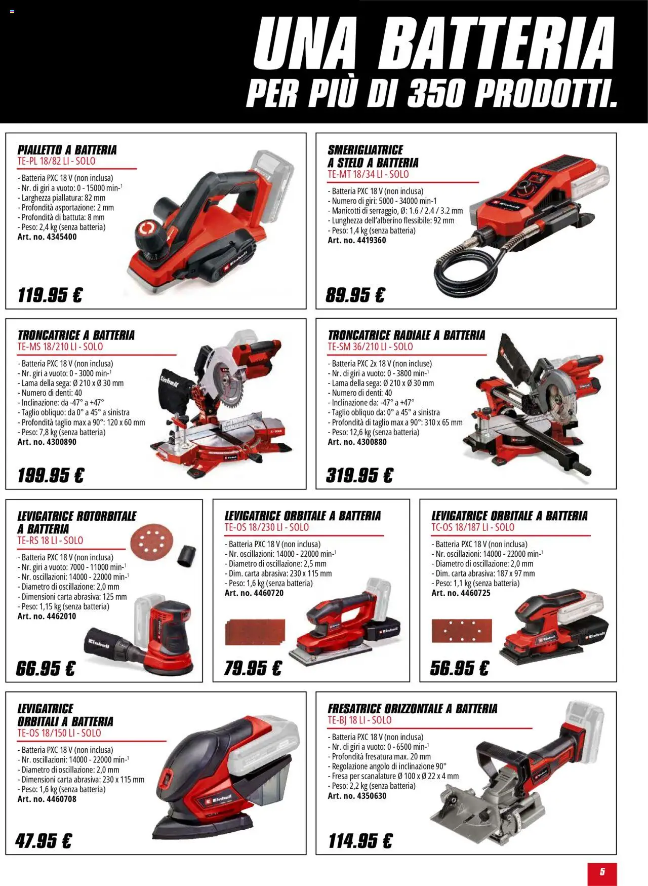 Volantino Einhell	 - pagina 5 - valido dal 01/10/2025