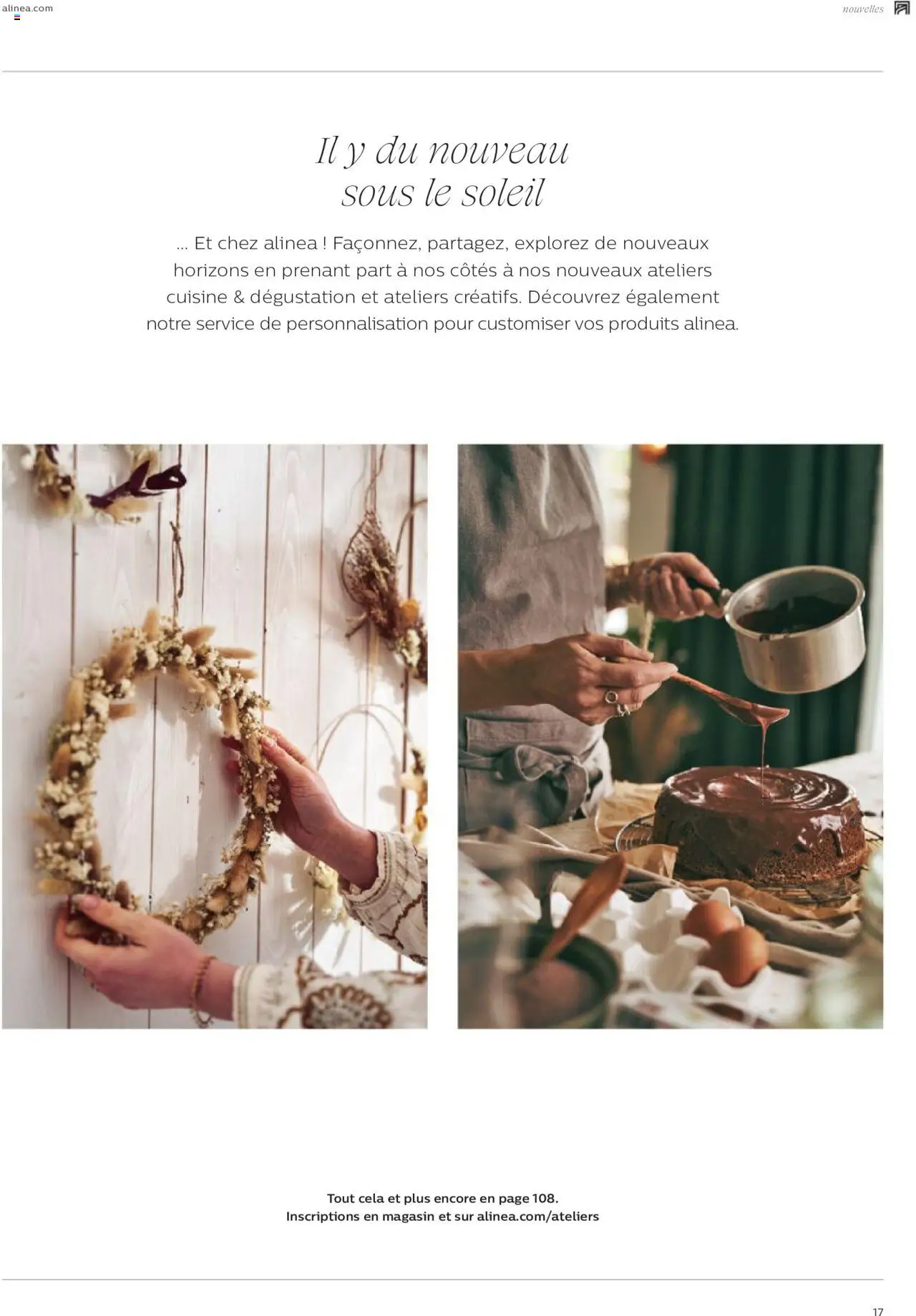 Alinéa catalogue - page 17 - valable à partir du 01/05/2024