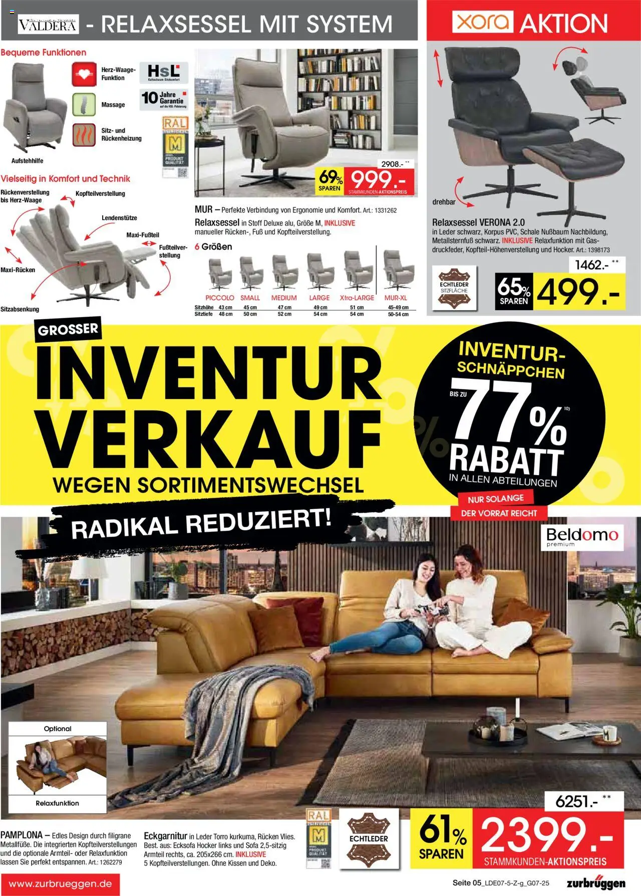 Zurbrüggen Inventurverkauf - Seite 5 - gültig ab 05.07.2025