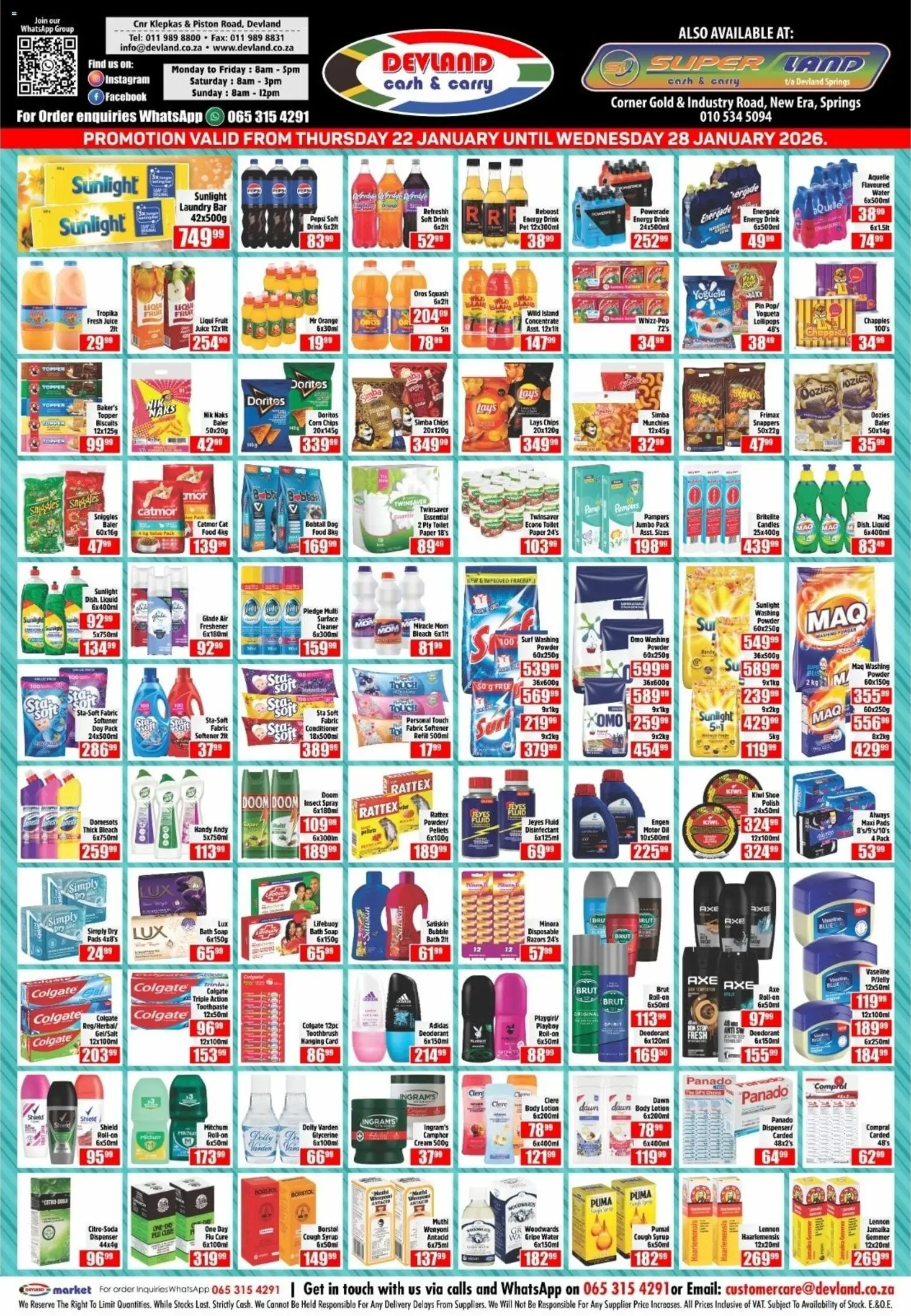 Devland Specials - page 1- valid from 22/01/2026