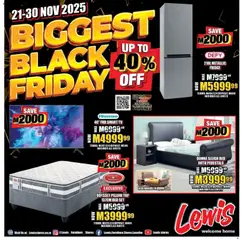 Preview Lewis Stores - Lesotho Black Friday valid from 21/11/2025