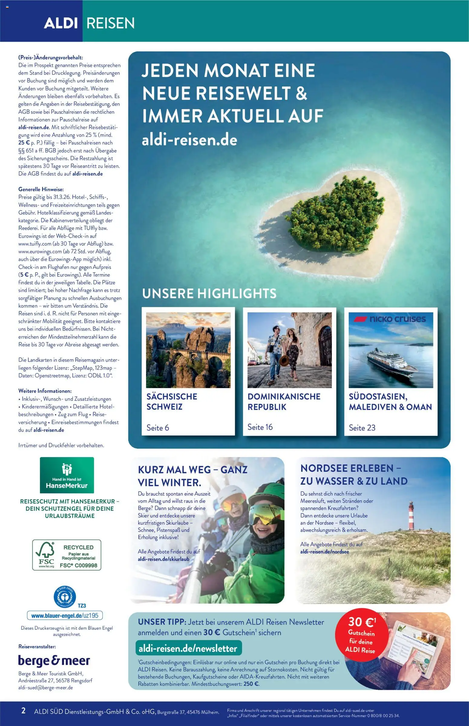 Aldi Reisen Prospekt 	 - Seite 2 - gültig ab 01.03.2026
