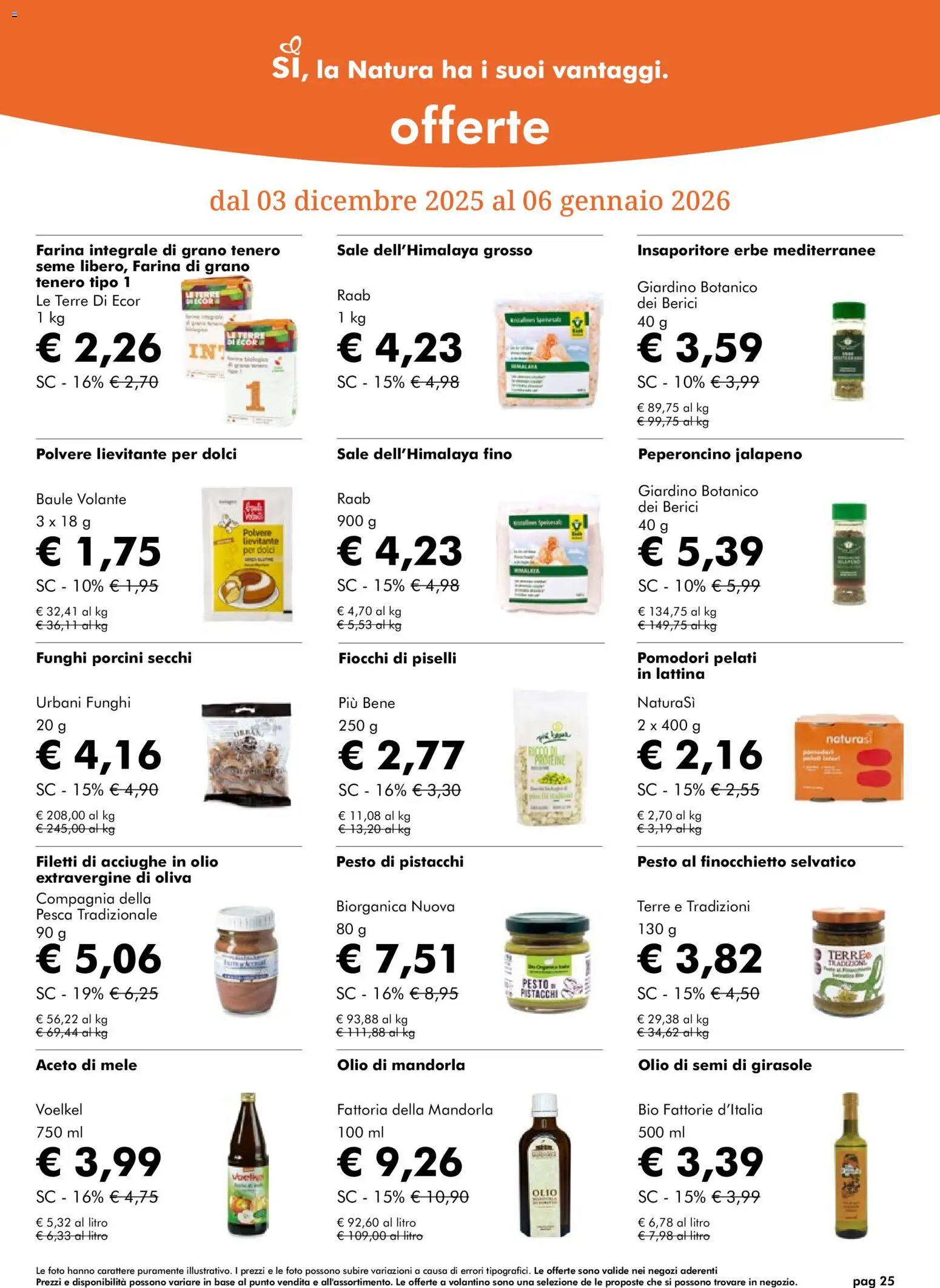 Volantino Natura Sì	 - pagina 25 - valido dal 03/12/2025