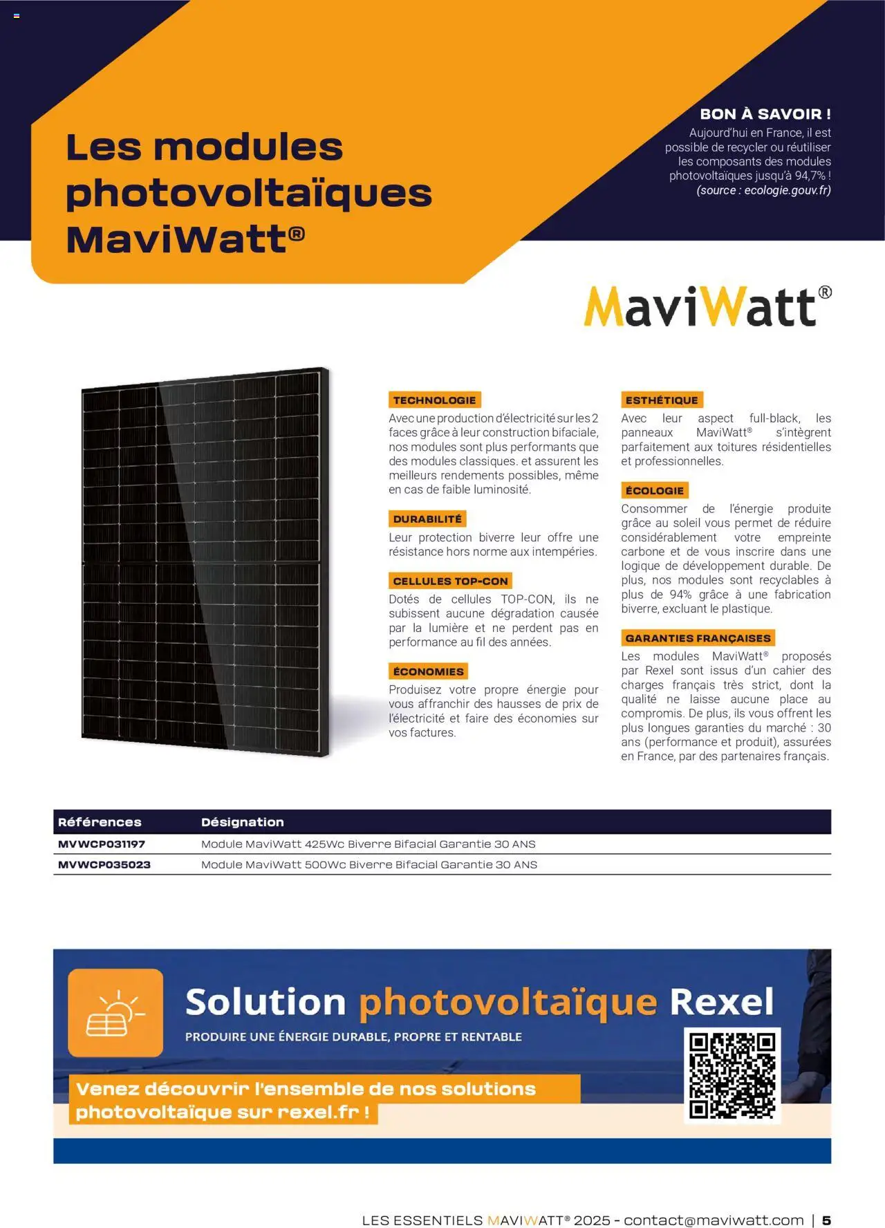 Rexel - Les essentiels MaviWatt - page 5 - valable à partir du 16/07/2025