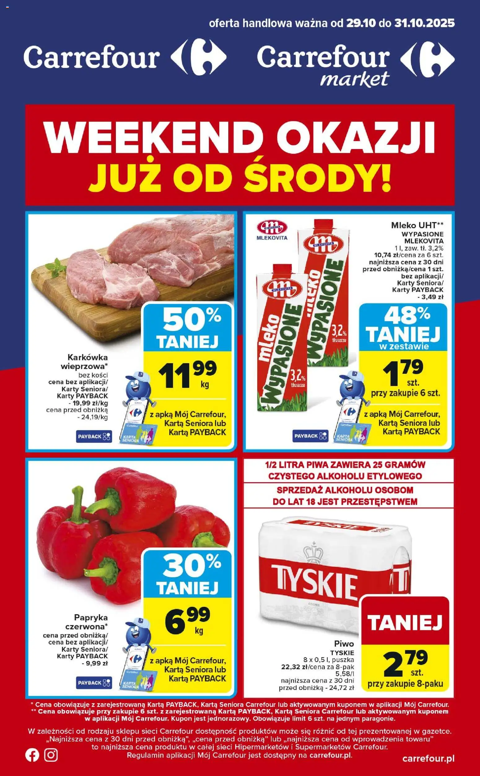 Carrefour Gazetka - Weekend okazji już od środy - strona 1- ważny od 29.10.2025