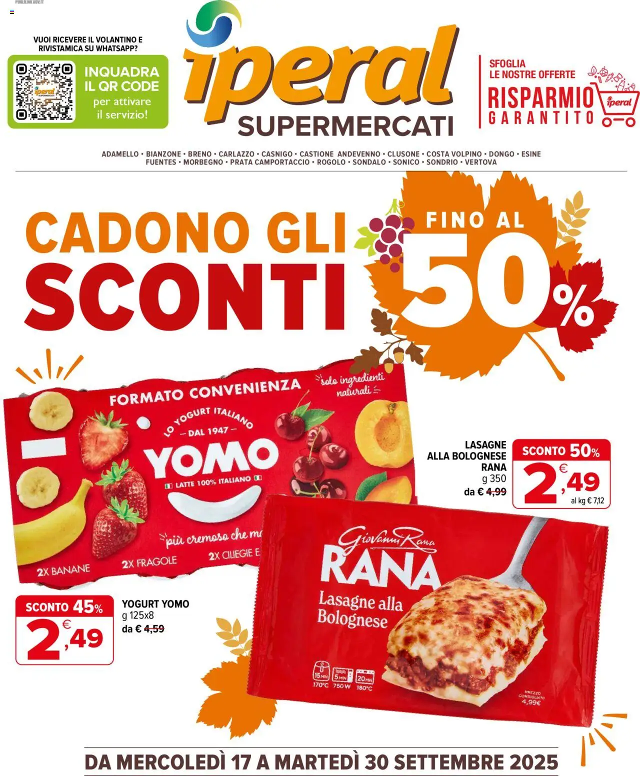 Volantino Iperal	 - pagina 1 - valido dal 17/09/2025