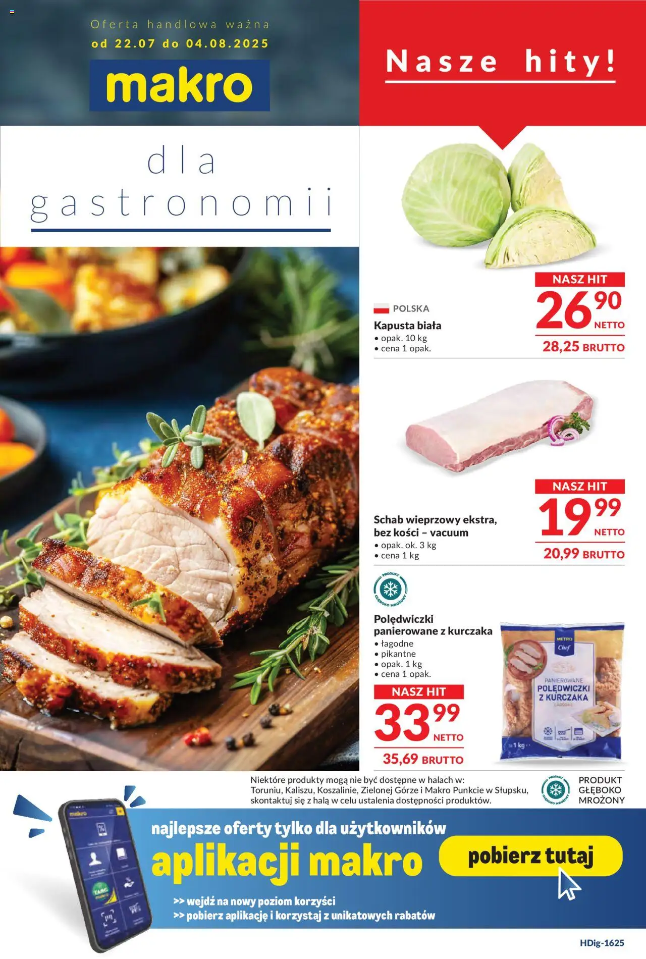 Makro Gazetka - Oferta dla gastronomii - strona 1- ważny od 22.07.2025
