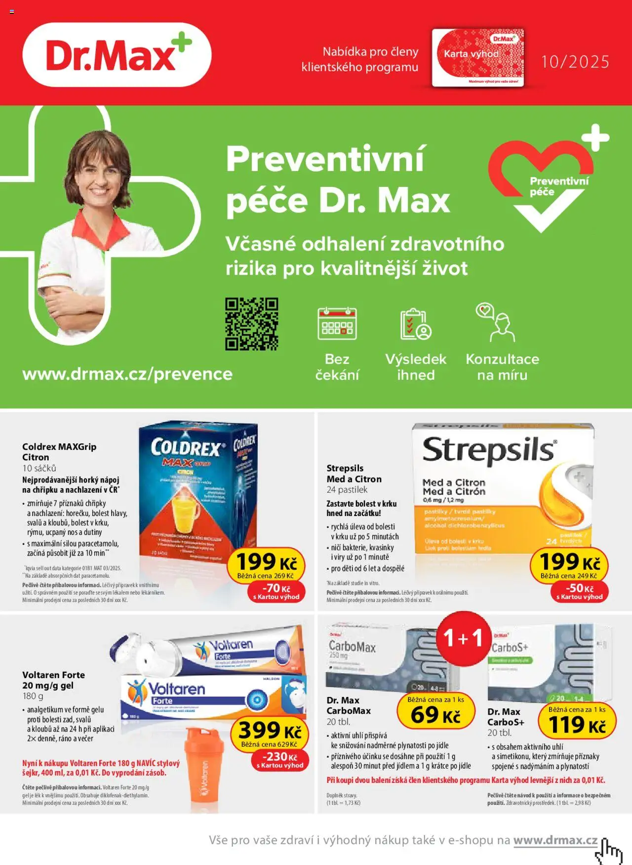 Dr. Max leták - strana 1- platný od 01.10.2025