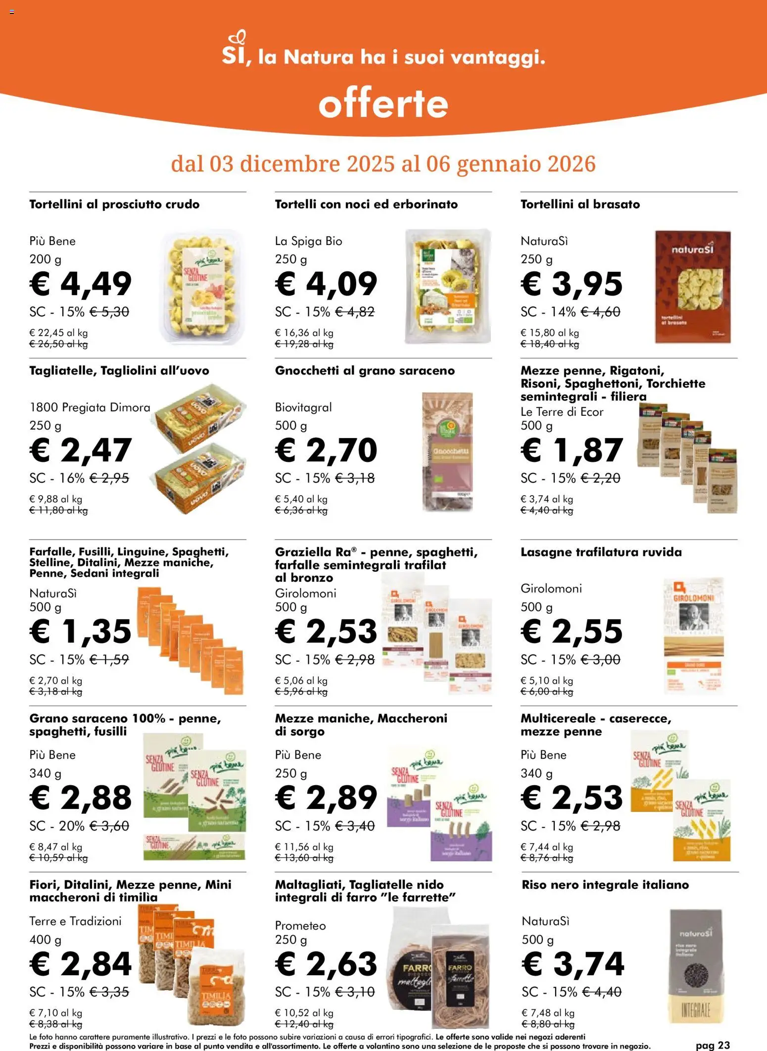 Volantino Natura Sì	 - pagina 23 - valido dal 03/12/2025