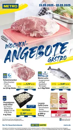 Vorschau Metro Wochen-Angebote Gastro gültig ab 15.09.2025