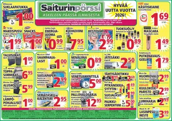 Esikatselu Saiturinpörssi tarjoukset voimassa alkaen 24/12/2025