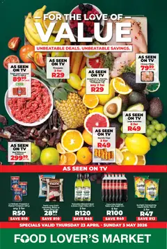 Preview Food Lover's Market Specials valid from 23/04/2026