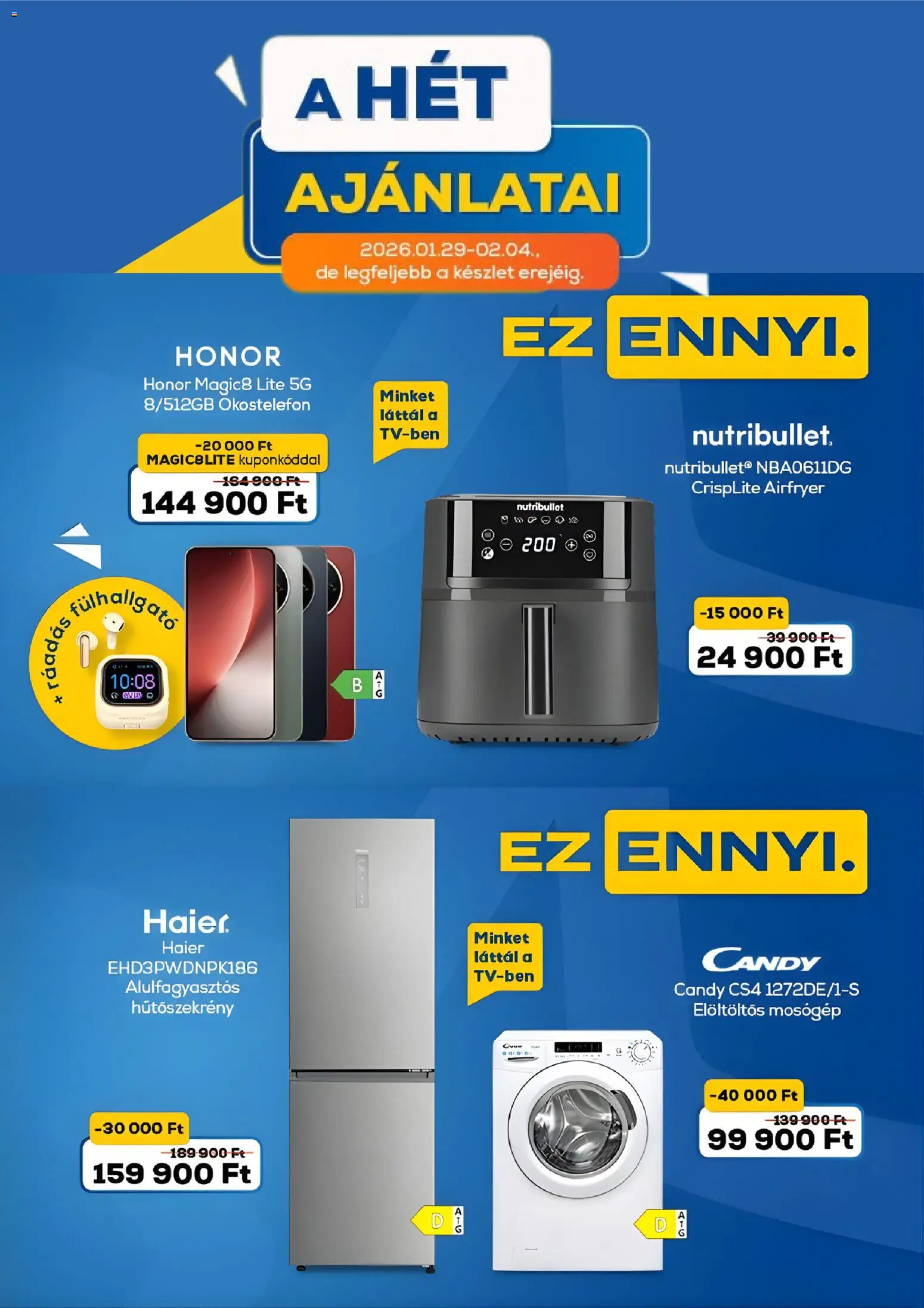 Euronics Akciós újság - 1oldal - érvényes 2026.01.29.-tól