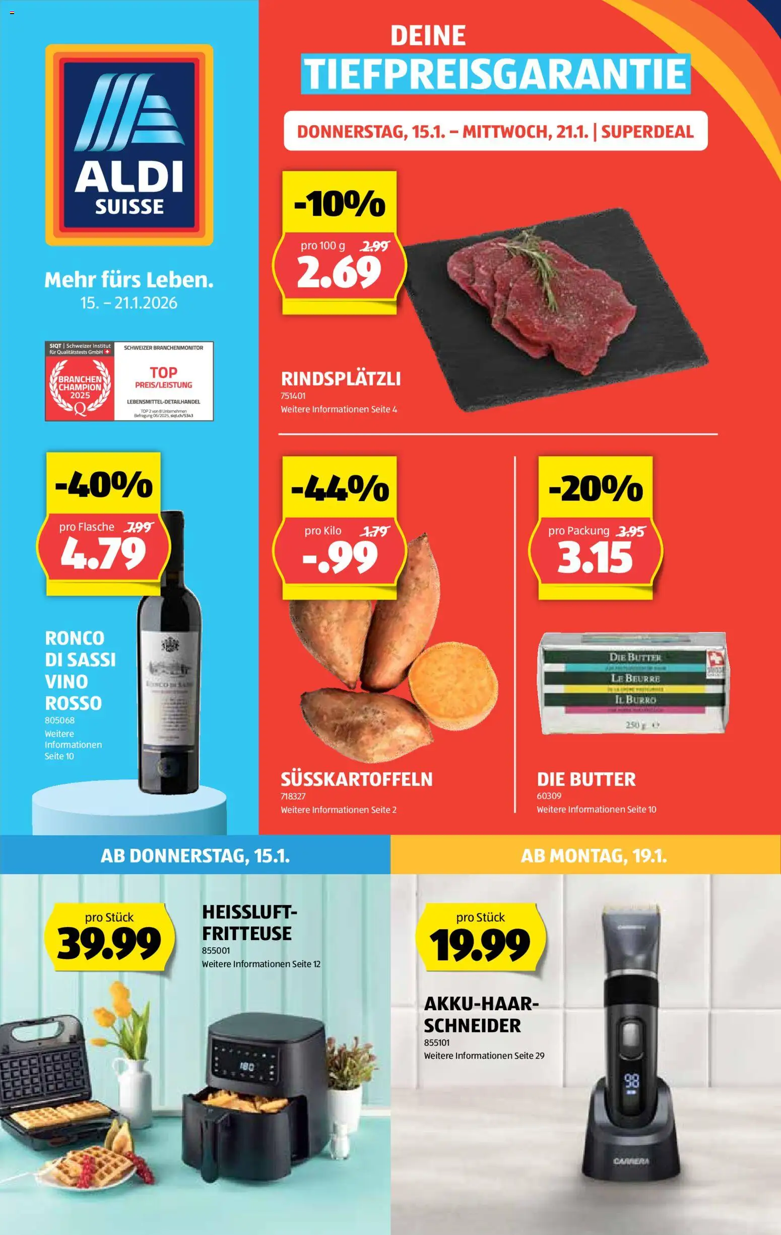 Aldi Aktionen - Seite 1- gültig ab 15.01.2026