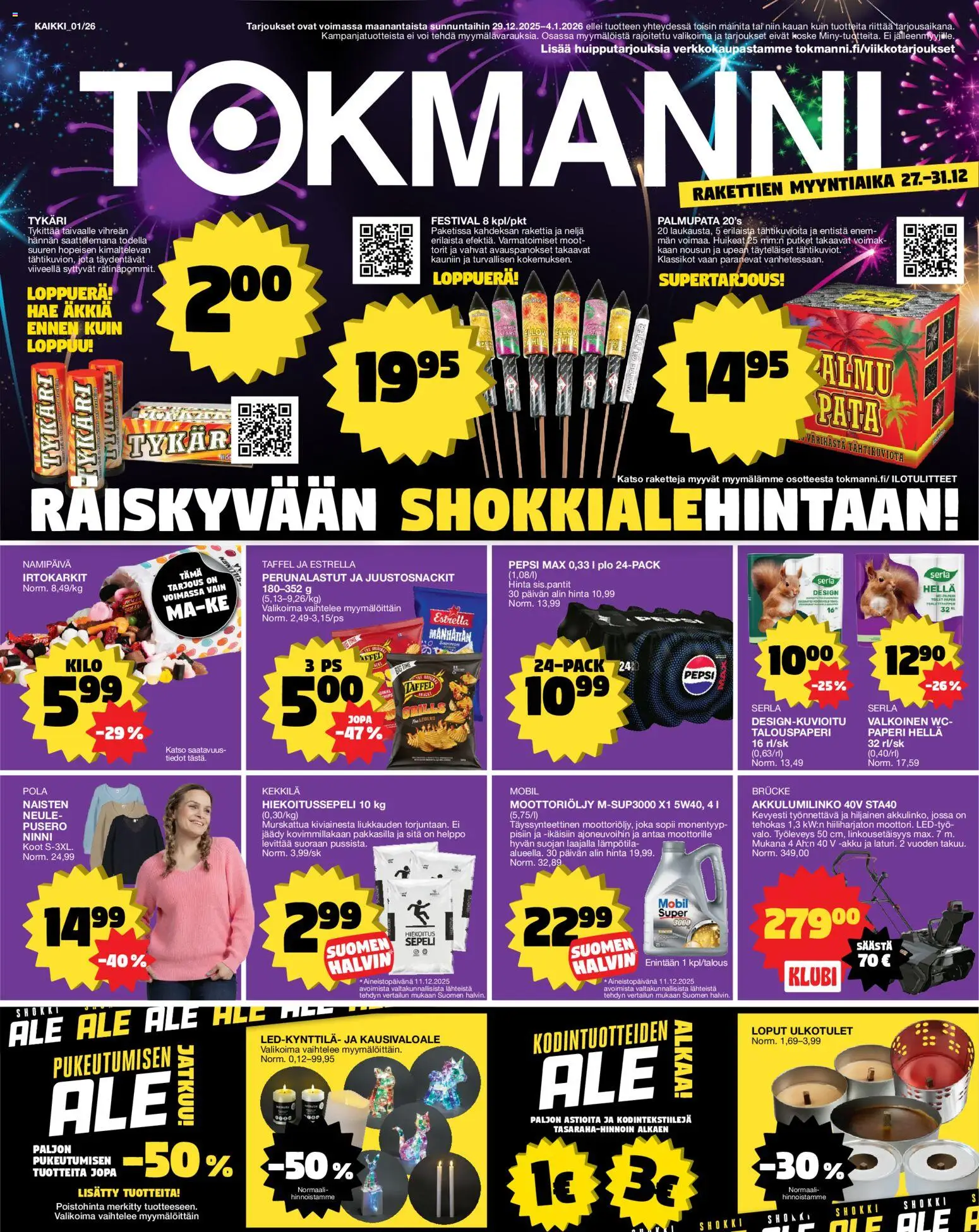 Tokmanni tarjoukset - sivu 1- voimassa alkaen 29/12/2025