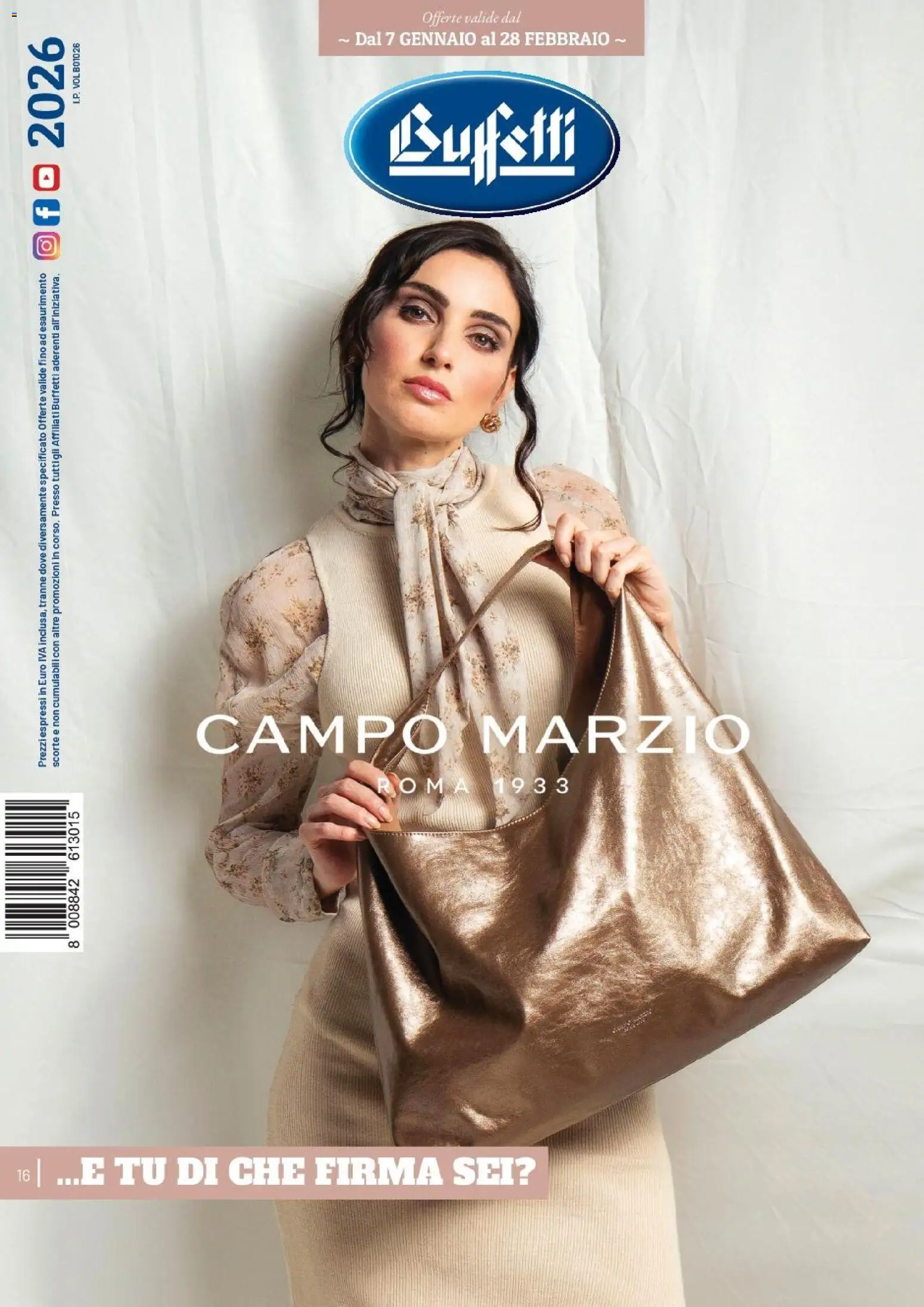 Volantino Buffetti	 - pagina 1 - valido dal 07/01/2026