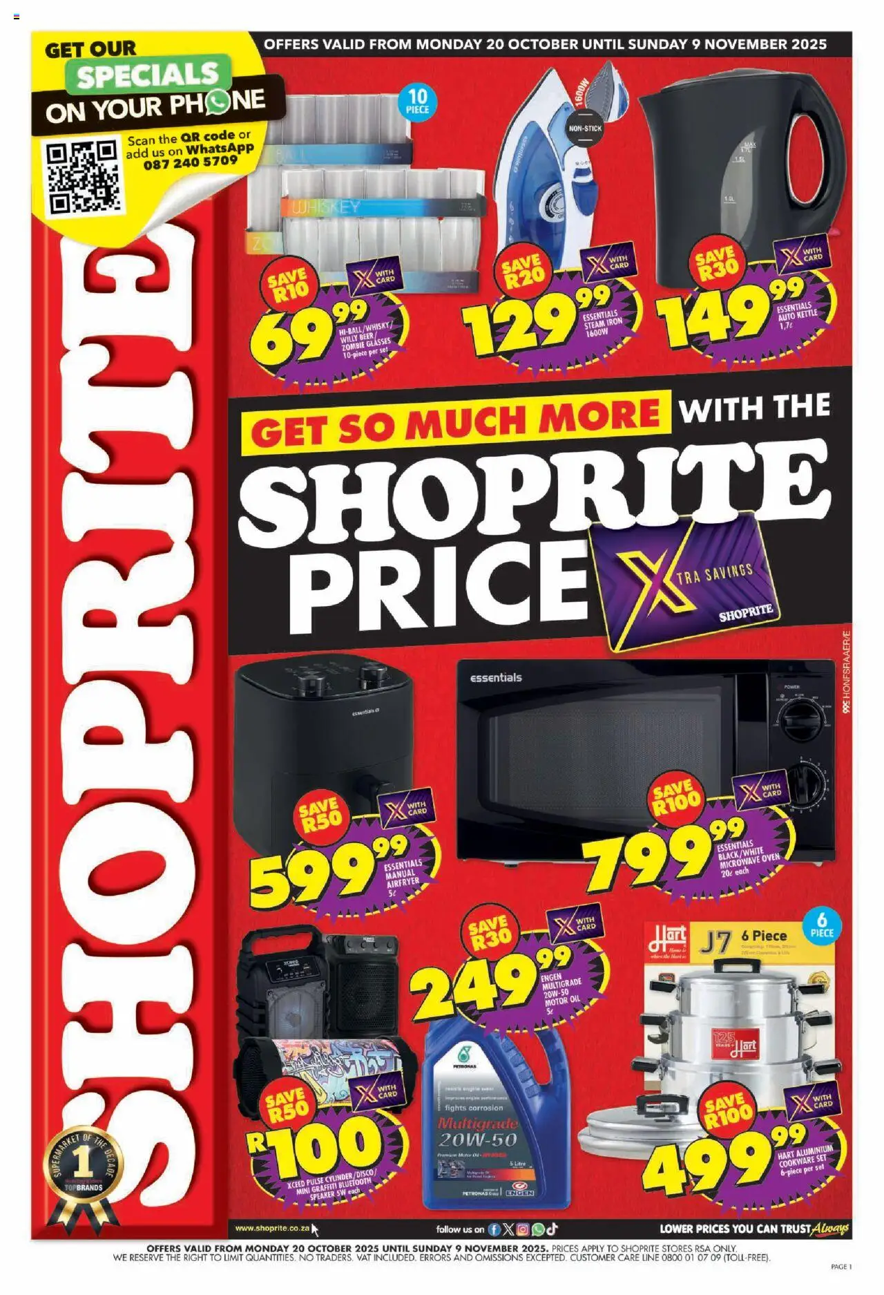 Shoprite Specials - page 1- valid from 20/10/2025