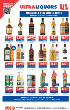 Preview Ultra Liquors Mbombela New Store Launch valid from 15/09/2025
