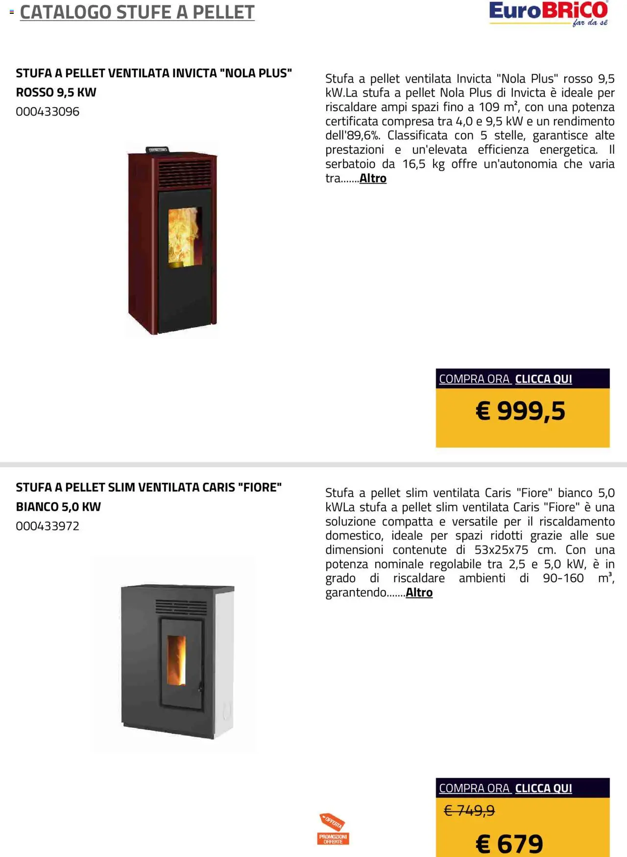 Eurobrico Stufe a Pellet catalogo - pagina 47 - valido dal 23/07/2025