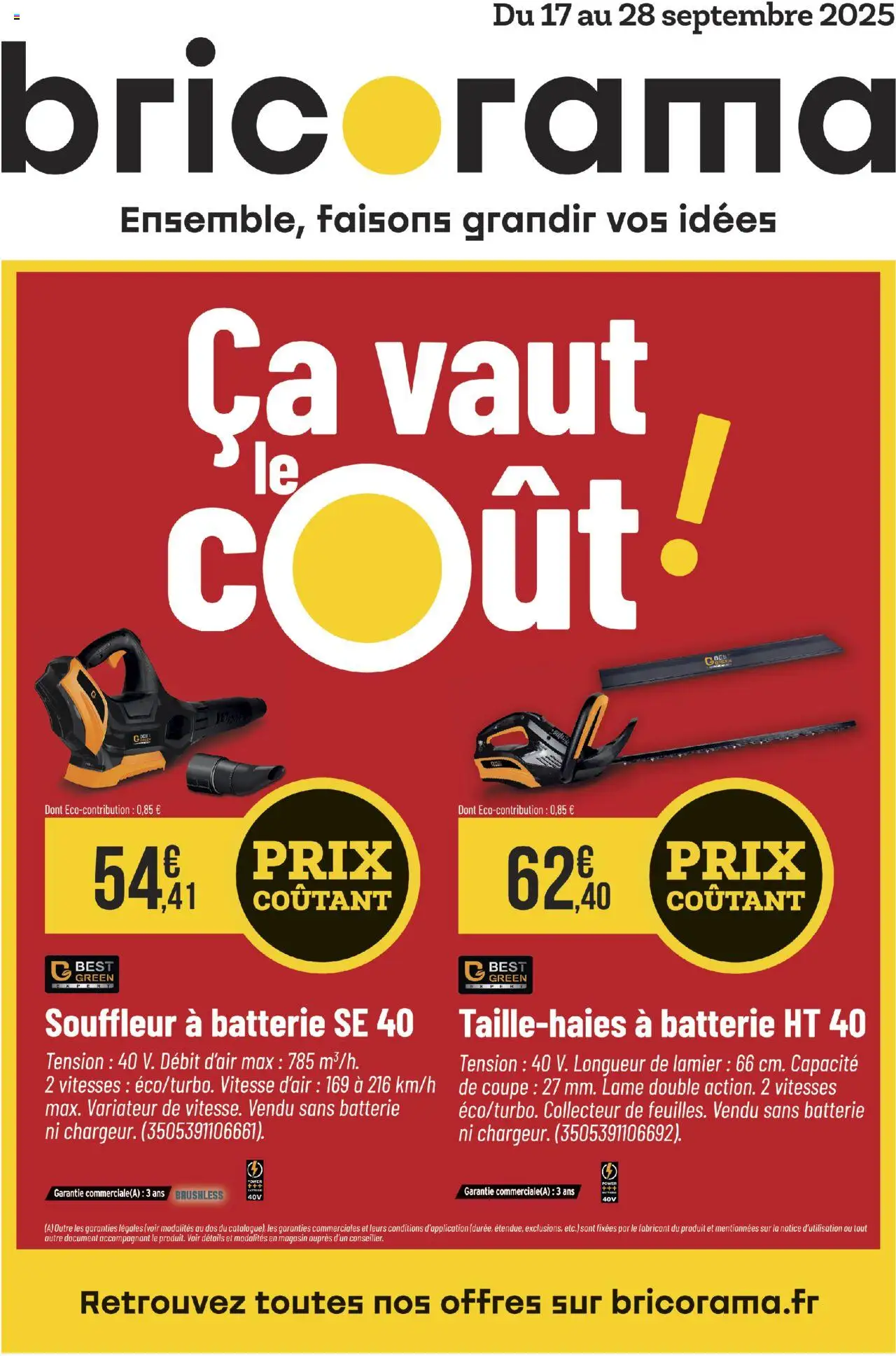 Bricorama catalogue - page 1 - valable à partir du 17/09/2025