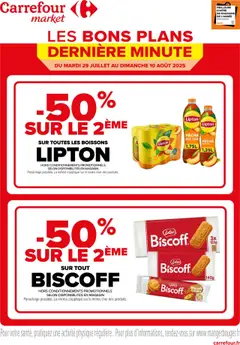 Aperçu Carrefour Market catalogue Les bons plans de dernière minute valable à partir du 29/07/2025
