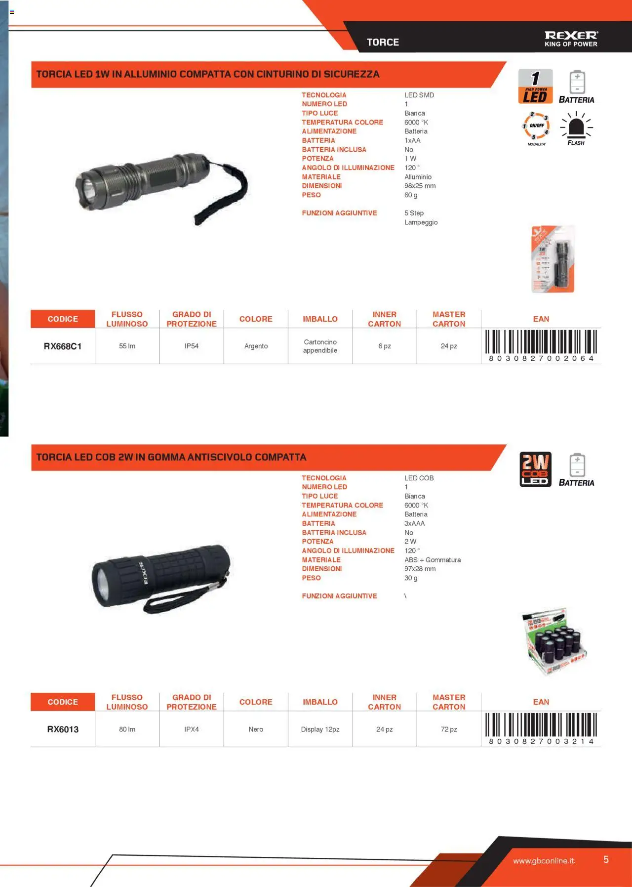 GBC Torce catalogo - pagina 5 - valido dal 31/05/2025
